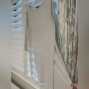 Eileen Fisher 100% Silk Long Side Slit Shirt